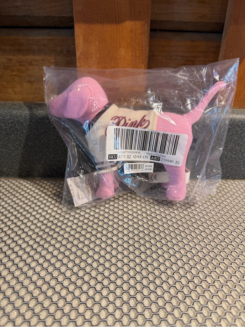 Victoria’s Secret Pink Plush Dog with 'Pink' Sweater